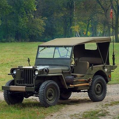 JEEP, ARMY, SHOVEL, LIGHTS, WHEELS, CANOPY, MILITARY, GRASS, GRILLE