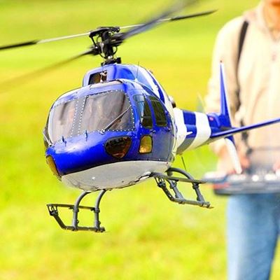 PILOTE, MACHINE, TELECOMMANDE, BLEU, HELICOPTERE, PALES, PLANAGE, HOBBY, HOMME
