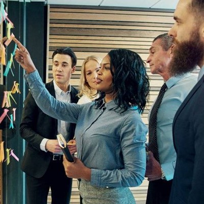 SHIRT, NOTEBOOK, BUSINESS, STRATEGY, WOOD, PANEL, TEAMWORK, IDEAS, STICKYNOTES, TIE, COLLEAGUES