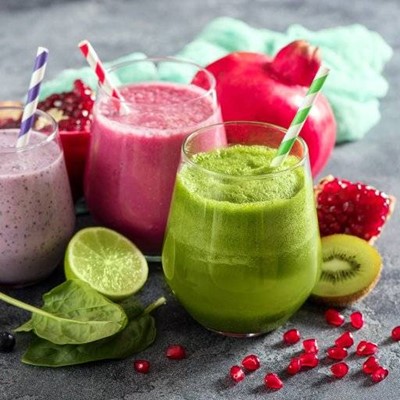 GLASS, STRAWS, STRIPES, FRUIT, POMEGRANATE, NUTRITION, HEALTHY, DRINK, SMOOTHIE, KIWI, LIME, SPINACH